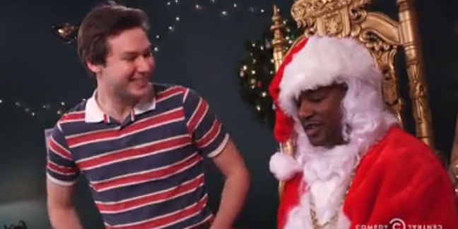 Cam'ron Plays Santa on "The Nightly Show"