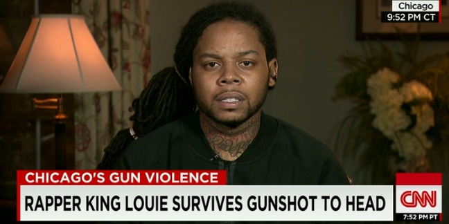 King Louie Talks Shooting, Gun Violence on CNN