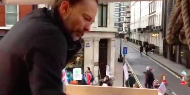 Thom Yorke DJs March for the Climate in London