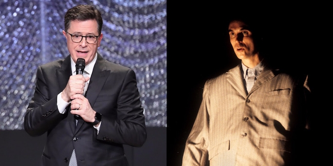 Watch Stephen Colbert Cover Talking Heads’ “Once in a Lifetime”