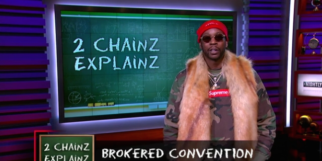 2 Chainz Explains Brokered Conventions in "Nightly Show" Segment