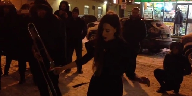 Zola Jesus Performs "Nail" In the Street During NYC Blizzard