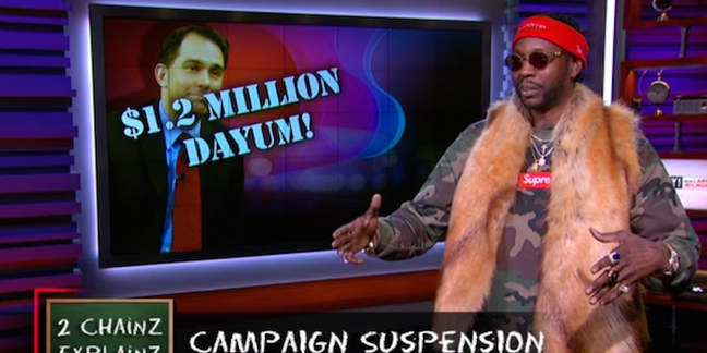 2 Chainz Explains Why Presidential Candidates "Suspend" Campaigns in "Nightly Show" Segment