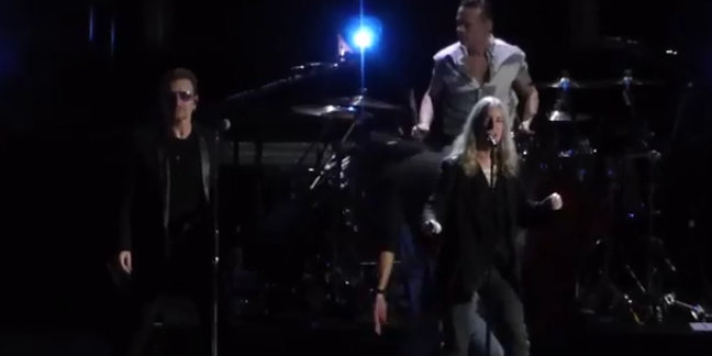 U2 Pays Tribute To Paris Attack Victims with Patti Smith