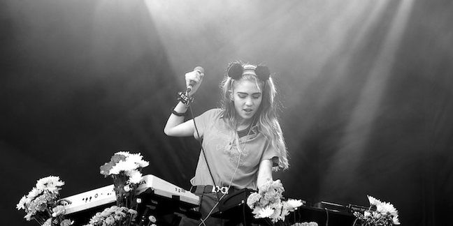 Grimes Performs New Songs at Beach Goth Festival