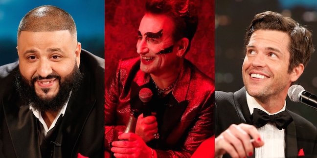Watch Bono Dress Like the Devil, Sing About Being Rich With DJ Khaled, the Killers, Channing Tatum, More