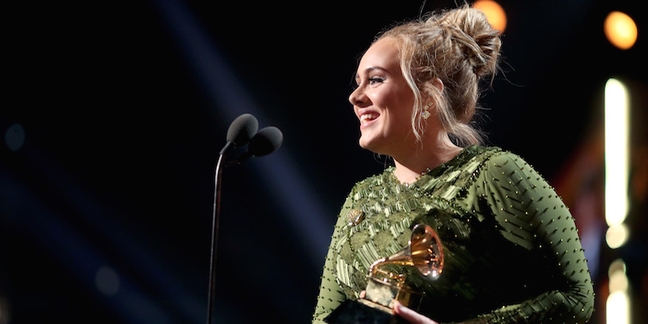 Grammys 2017: Adele Wins Record of the Year