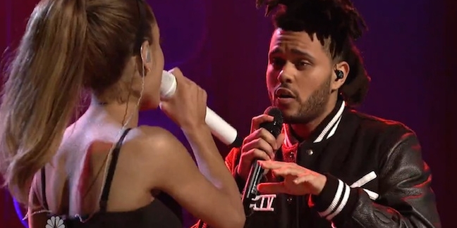 Ariana Grande Performs With the Weeknd on "Saturday Night Live"