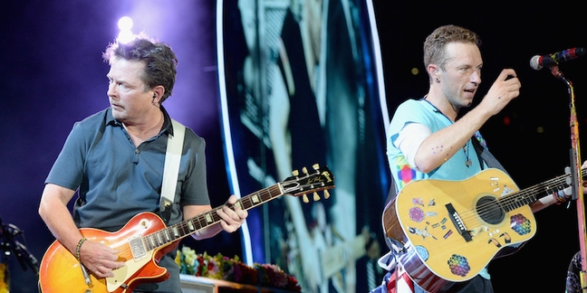 Michael J. Fox Joins Coldplay to Play Back to the Future Songs: Watch
