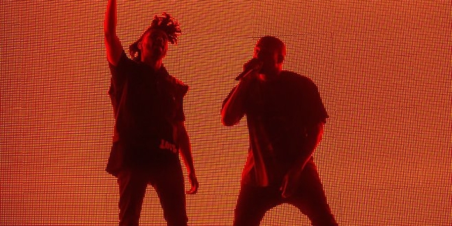 The Weeknd Brings Out Kanye West at Coachella
