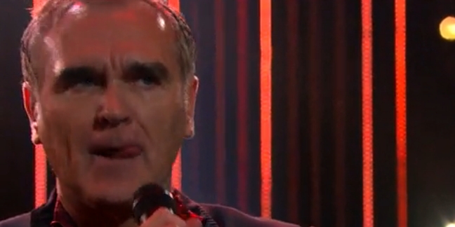 Morrissey Performs "Kiss Me a Lot" on "James Corden"